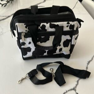 Cow print insulated bag